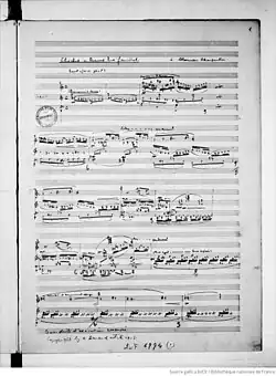 Page du manuscrit.