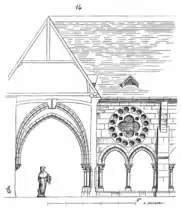 Le cloître par Viollet-le-Duc.