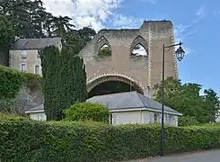 L'ancien bâtiment d'extraction du puits.