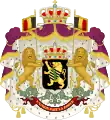 Armoiries du prince héritier du trône de Belgique de 1833 à 1910.