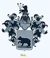 Armoiries des Behr en Belgique