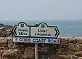 La route côtière à Sainte-Marie-du-Câtel.