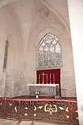 Chœur et grille liturgique du XVIIIe&nbsp;siècle, classée.