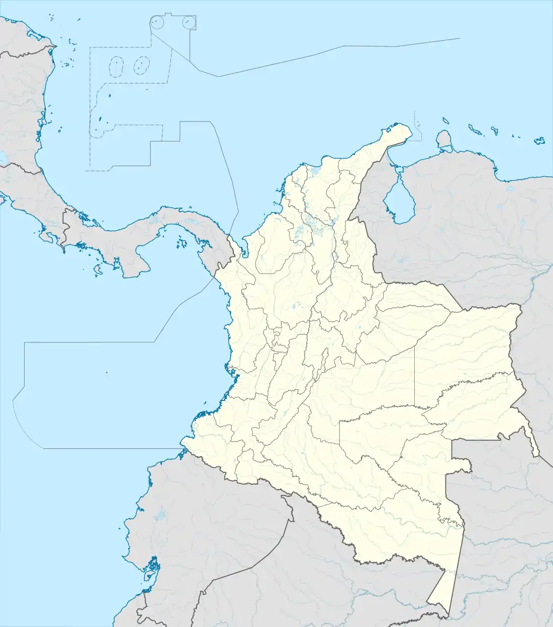 Localisation de la La Guajira en Colombie