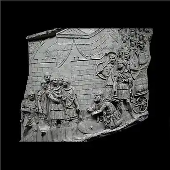 L'empereur reçoit des ambassadeurs daces.