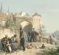 Porte fortifiée et garnison du Corps des invalides de guerre.