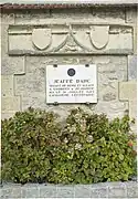 Hommage au passage de Jeanne d'Arc.