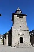 La façade occidentale et le clocher.