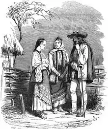 Valaques, dessinés par Charles Girardet, 1846.