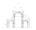 Un exemple d'utilisation de l'arc-boutant : l'abbatiale Sainte-Marie-Madeleine de Vézelay.