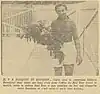 Celui que le capitaine Blidéen Ahmed Benelfoul tient dans ses bras un bouquet, c'est pour l'offrir au Red Star avant le match