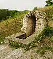 coupe dans l'aqueduc sens amont