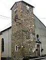 L'église, côté nord-ouest.