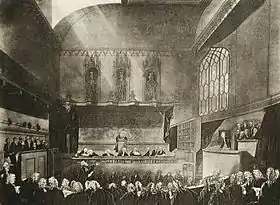 La Cour du banc du Roi vers 1808.