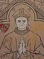 Dalle funéraire d'Abel Germain en la cathédrale de Coutances.