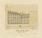Ancien couvent des Barbanabites en 1859 avant sa démolition.