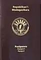 Couverture d'un passeport malgache
