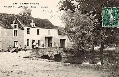 Carte postale du moulin en 1908.