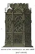 tabernacle XVIe&nbsp;siècle intégré dans un autel XIXe,