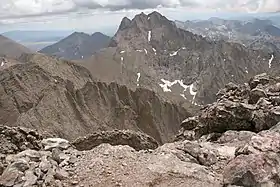 Vue du sommet depuis le pic Kit Carson.