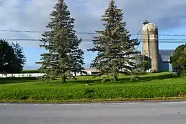 Paysage rural le long de la route 227 à Saint-Alexandre.