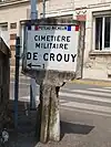 Poteau de signalisation Michelin.