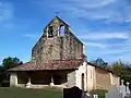 L'église Saint-Laurent d'Artiguevieille (oct.&nbsp;2012).
