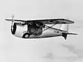 Un Curtiss XF13C-1 en vol, vers 1934.