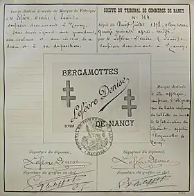 Image illustrative de l’article Bergamottes de Nancy
