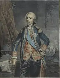 Charles Henri d'Estaing commande les 12 vaisseaux envoyés aux secours des « insurgents » en 1778, mais la première année de sa campagne est un échec.
