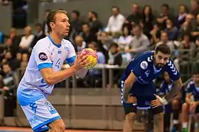 Matthieu Drouhin, lors d'un match de D1 en 2016