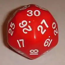 Dé à 30 faces.