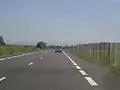 La RD 769 vers Lempdes (remarquer la présence de bandes cyclables sur chaque voie)