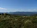 Vue depuis la Fraize (732 mètres), au niveau du col de la Perheux en direction de Plaine.