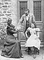 A. Dagnet avec son épouse Aline Lefèvre et sa fille Marguerite