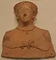Figurine issue de la nécropole de Puig des Molins, IIIe&nbsp;siècle&nbsp;av. J.-C.