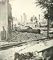 Ces maisons près de la bordure sud-est de l'arsenal à Baton Rouge ont été détruites sur ordre du colonel de l'Union Halbert E. Paine après l'attaque confédérées le 5 août 1862, aussi elles ne peuvent servir d'abri à des assaillants potentiels. L'Union abandonnera Baton Rouge sans être attaquée de nouveau. Ils se dirigent vers la Nouvelle-Orléans sous les ordres du général Butler.