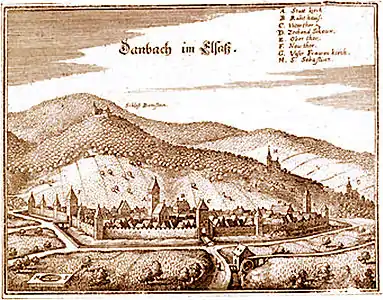 Vignoble de Dambach au XVIIIe siècle.