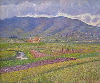 1902 Pluie de mai. Pays basque (Musée d'Ixelles)