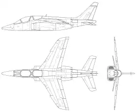 vue en plan de l’avion