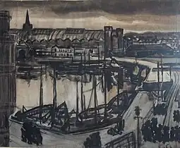 Les Bassins de commerce à Ostende (non daté)