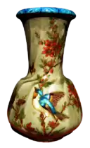 Vase en céramique, Théodore Deck, XIXe siècle.