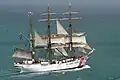 Le navire école USCGC&nbsp;Eagle.