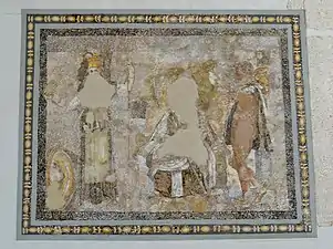 Mosaïque  d'Hermès et Athéna, IIe&nbsp;siècle&nbsp;av. J.-C.
