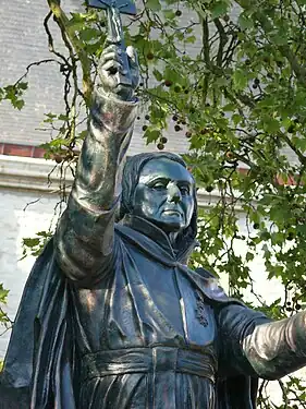 Statue du père Pierre-Jean De Smet, missionnaire en Amérique, à Termonde.