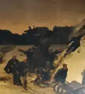 tableau représentant le colonel Denfert-Rochereau défendant Belfort pendant le siège de Belfort de 1870-1871.