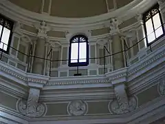 Détails de l'intérieur de la coupole.