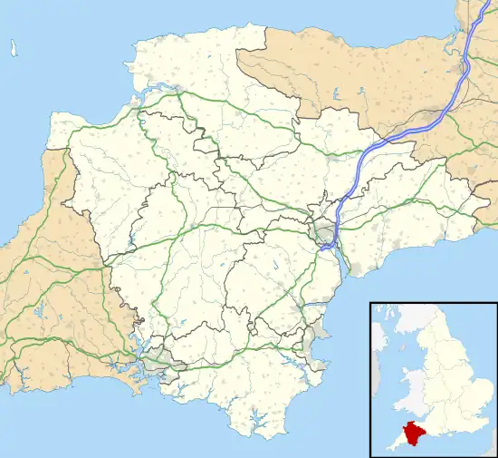 (Voir situation sur carte : Devon)