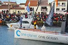 Didac Costa au départ du Vendée Globe 2016-2017