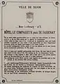 Plaque d'information trilingue (français, anglais et allemand)